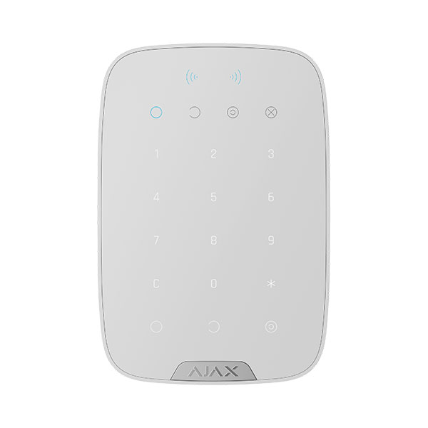 Ajax KeyPad Plus WH bežična alarmna tastatura, bela