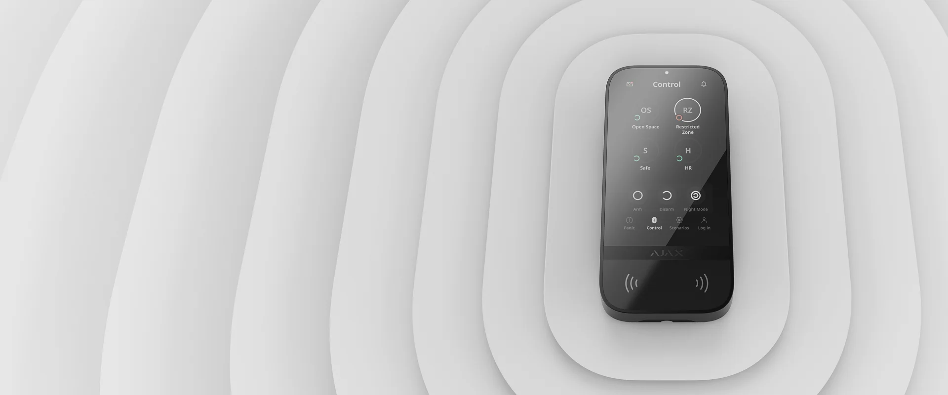 Ajax KeyPad TouchScreen bežična tastatura sa 5″ ekranom, crna