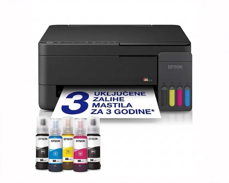 Epson EcoTank L3350 A4 bežični multifunkcijski inkjet štampač
