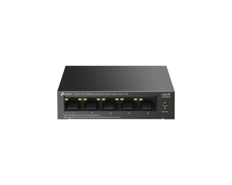 TP-Link LS105LP 5-portni PoE+ svič 10/100 Mbps