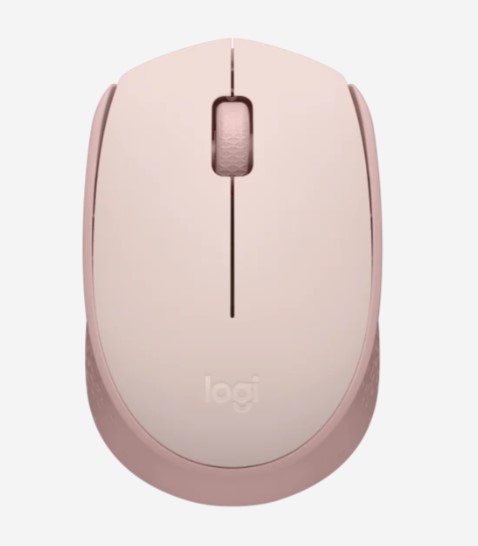 Logitech M171 bežični optički miš, roze, 1.000 dpi