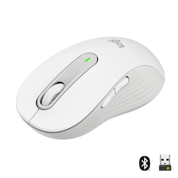 Logitech Signature M650 L beli bežični miš velikog formata