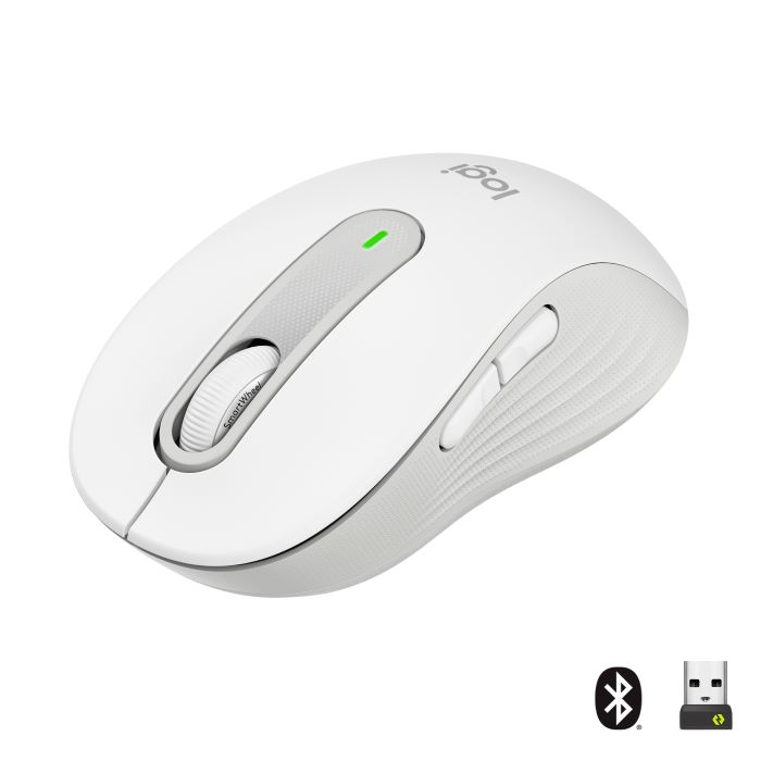 Logitech Signature M650 beli bežični miš