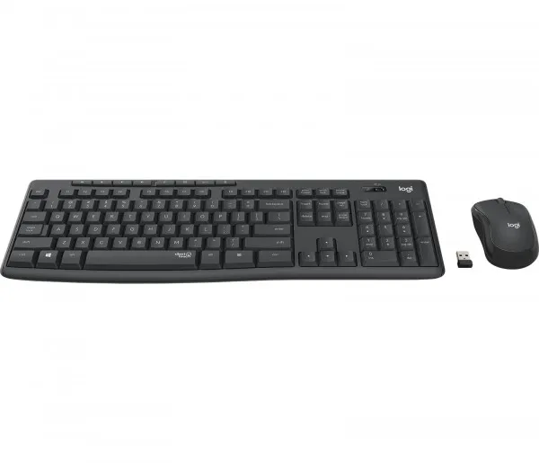 Logitech MK295 Silent bežični komplet tastature i miša, US raspored, crni