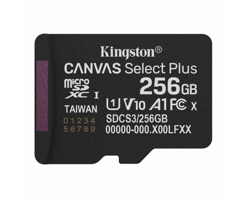Kingston Canvas Select Plus G3 microSDXC 256 GB SDCS3/256GBSP