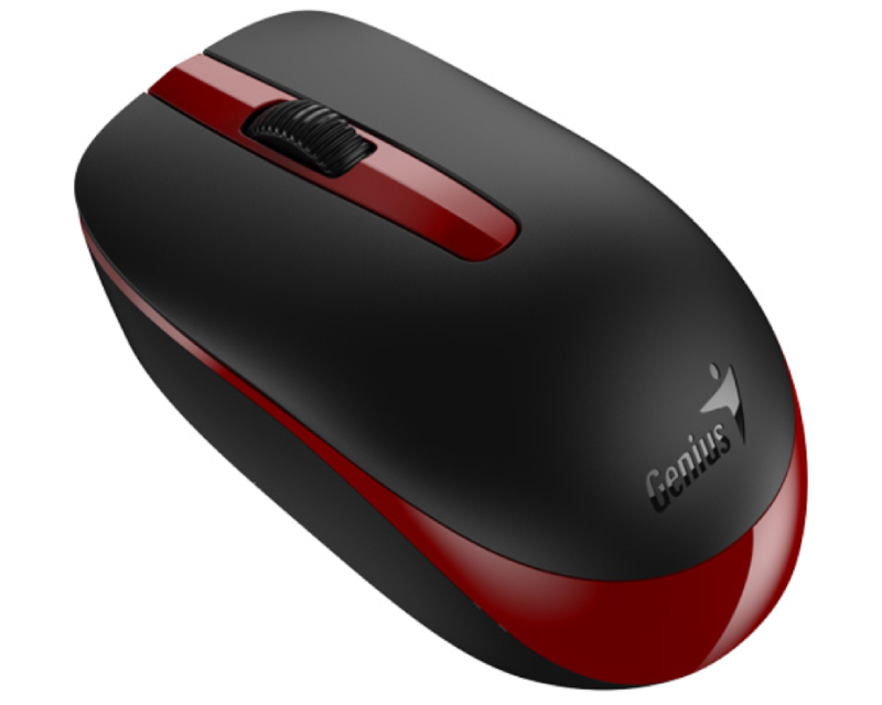 Genius NX-7007 bežični optički miš, 1200 DPI, crno-crveni