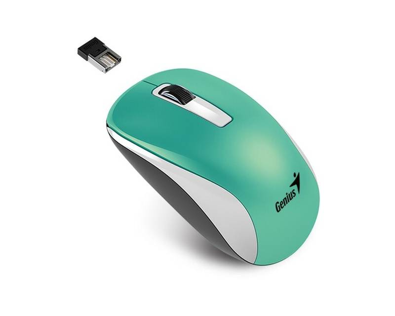 Genius NX-7010 bežični optički miš, 800–1600 DPI, tirkizni