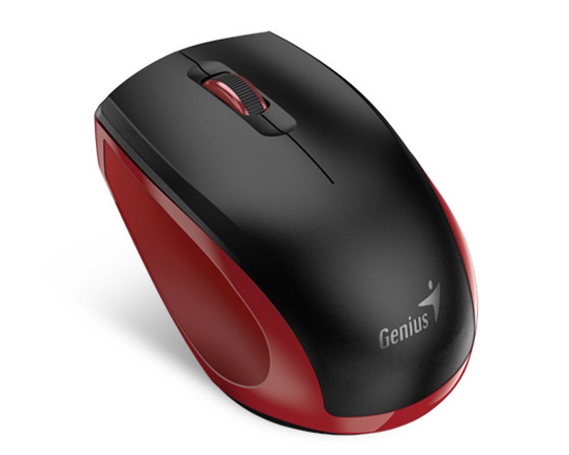 Genius NX-8006S tihi bežični optički miš, 1200 DPI, crno-crveni