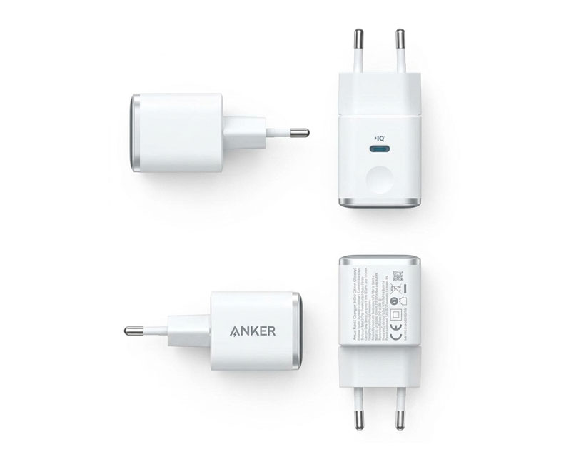 Anker Nano punjač 45 W sa pametnim ekranom, USB-C, beli
