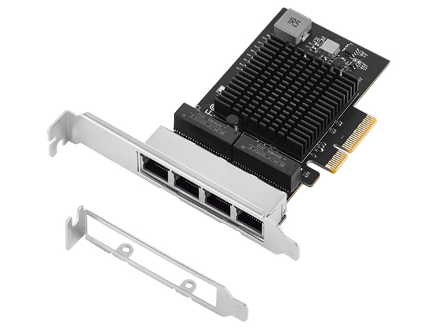 E-Green KON00381 PCIe mrežna kartica sa 4 porta 2.5 Gb/s