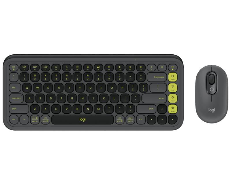 Logitech POP Icon Combo grafitna US tastatura i miš