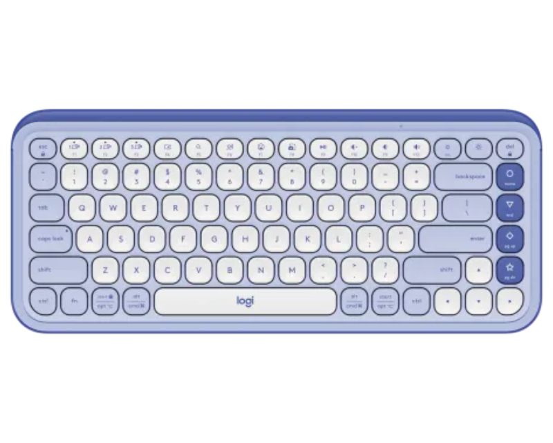 Logitech POP Icon Keys bežična tastatura, US (EN), ljubičasta i bela