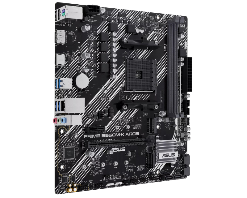 ASUS PRIME B550M-K ARGB matična ploča, AMD B550, AM4, micro-ATX