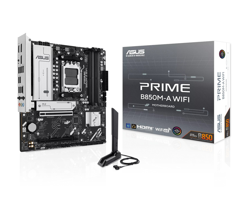 ASUS PRIME B850M-A WIFI matična ploča AM5, microATX, Wi-Fi 6E