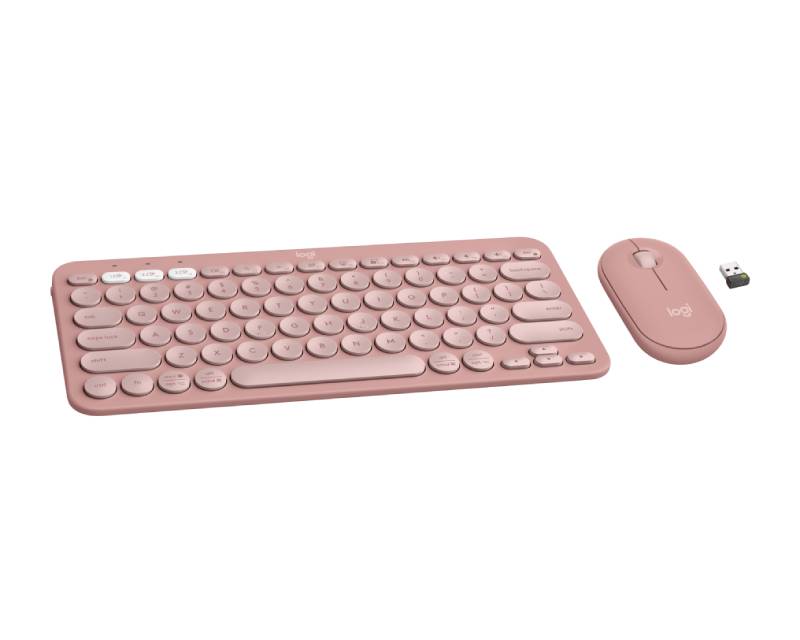Logitech Pebble 2 Combo US roze tastatura i miš