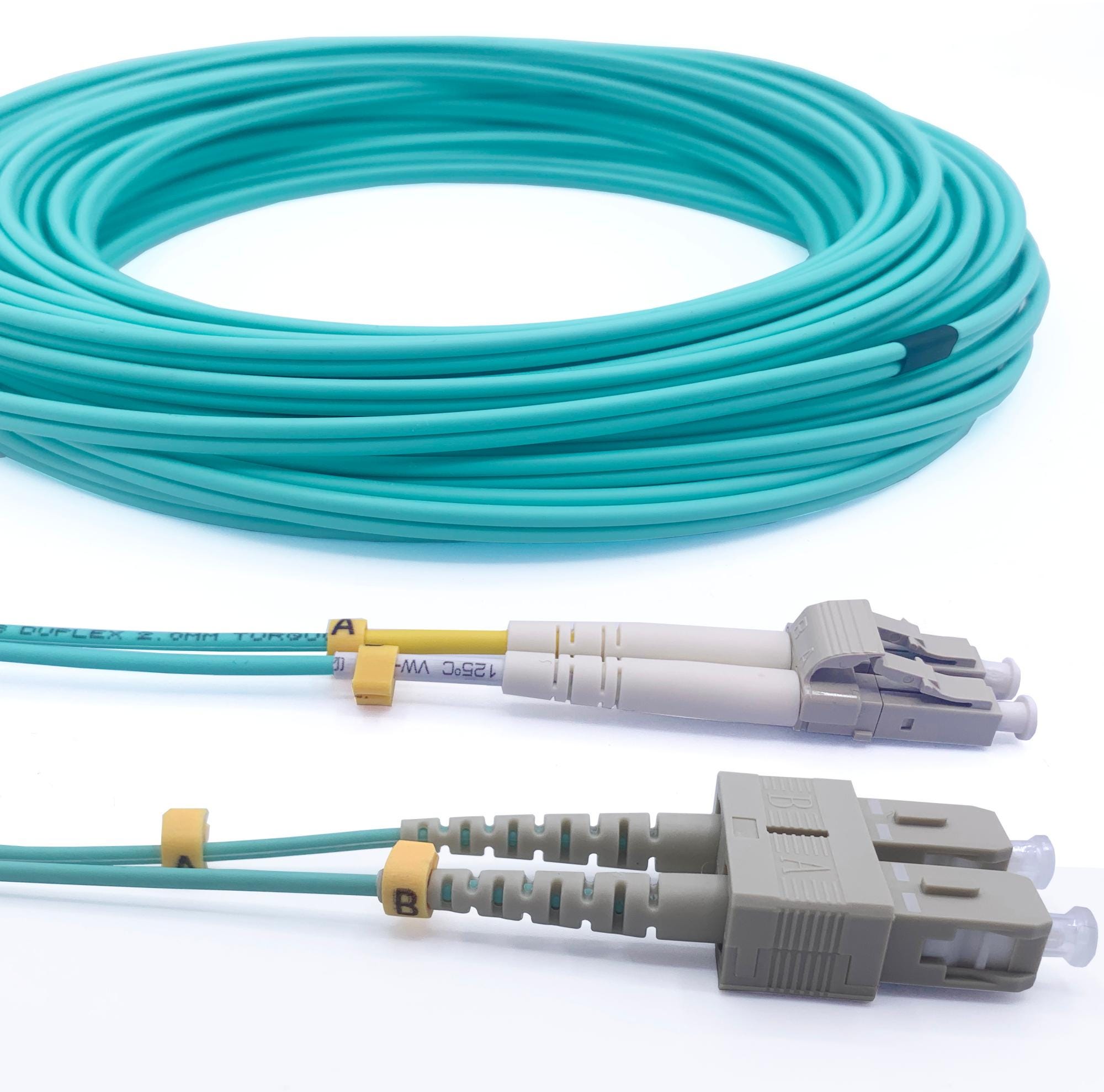 CIP optički patch kabl SC/UPC–LC/UPC OM3 duplex 2 m