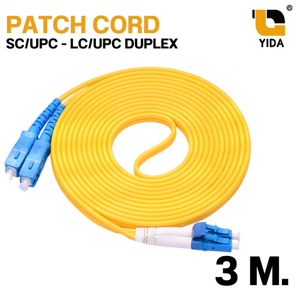 CIP optički patch kabl SC/UPC–LC/UPC G.652D duplex 3 m