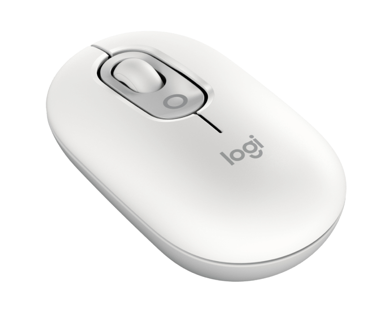Logitech POP Mouse Off-white bežični miš sa emoji dugmetom