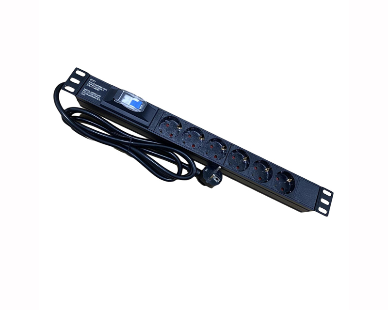MAXPRO LINE PDU/6-Way 16A rack produžni kabl, 6 utičnica, 2 m