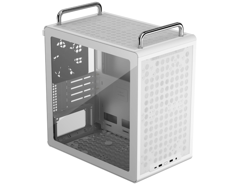 Cooler Master Qube 340 White Micro-ATX kućište sa ručkama