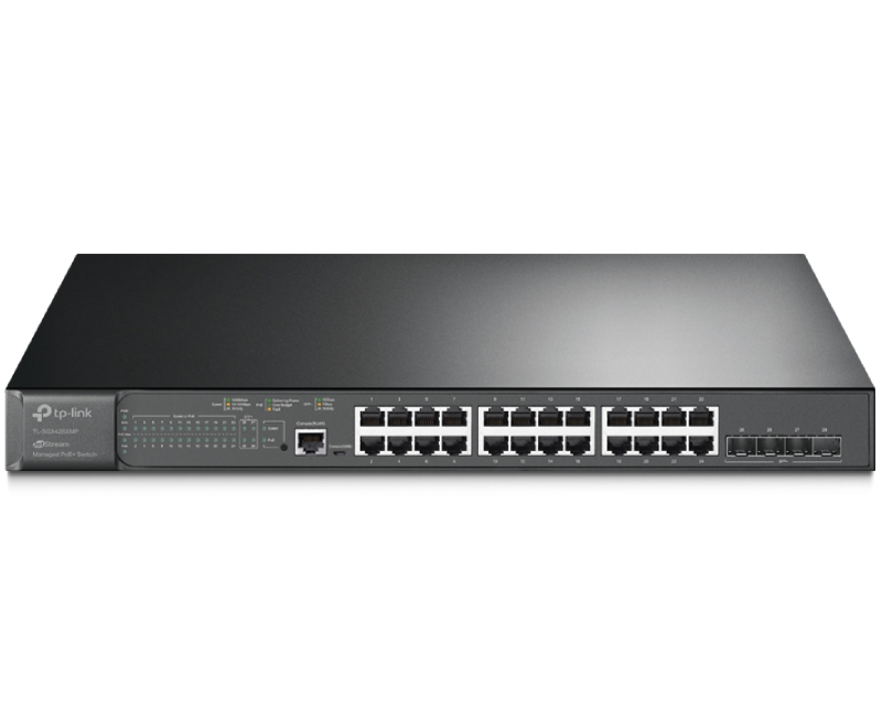 TP-Link Omada SG3428XMP L2+ switch sa 24 PoE+ i 4 SFP+ porta