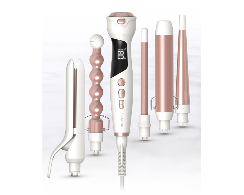 Sencor SHS 8700RS stajler za kosu 5 u 1 sa 5 nastavaka