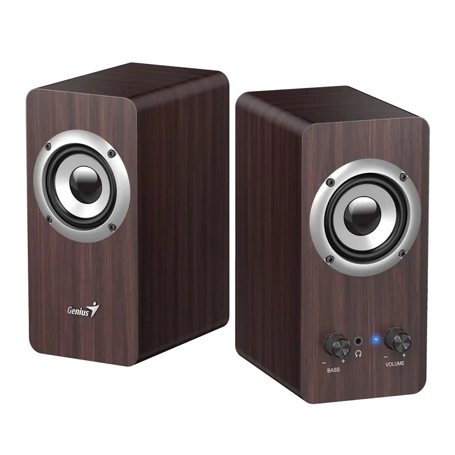 Genius SP-HF400 Dark Brown drveni zvučnici 2.0, 10 W