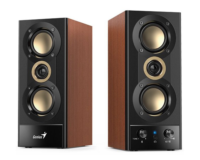 Genius SP-HF800BT drveni Bluetooth zvučnici 2.0, 20 W