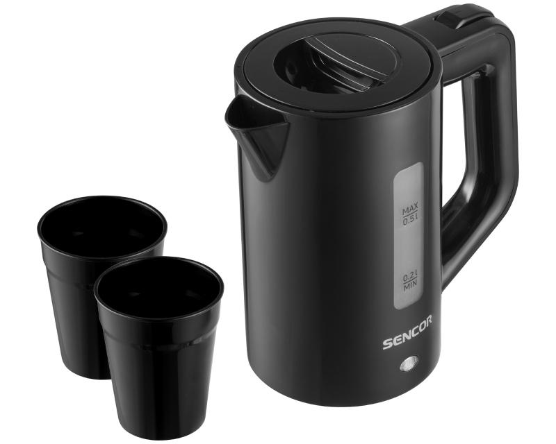 Sencor SWK 155BK putno kuvalo 0,5 l, 1.100 W, sa 2 šolje