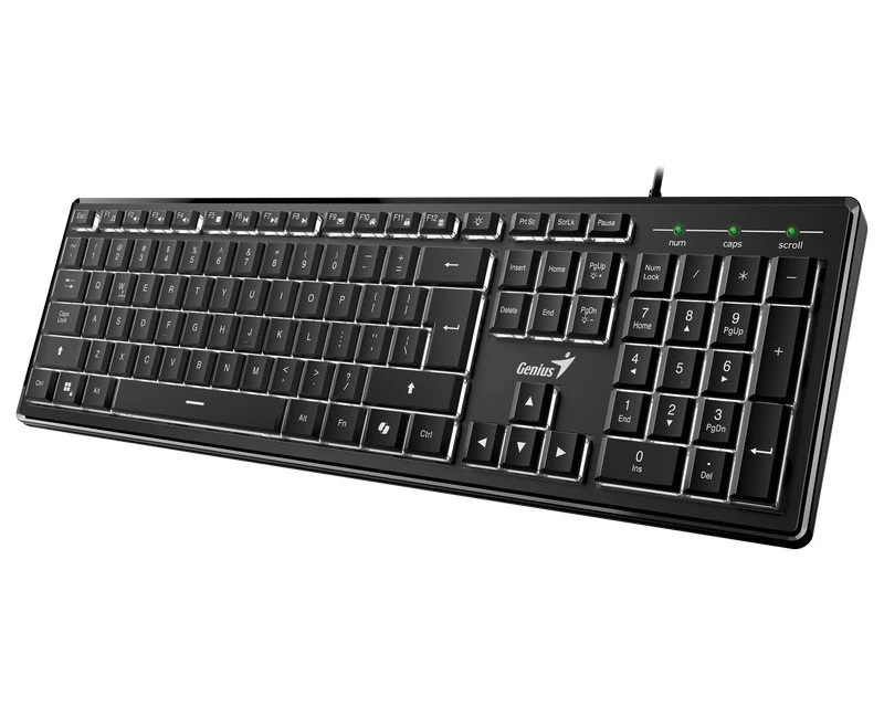 Genius SlimStar 820 USB tastatura sa belim osvetljenjem, US raspored