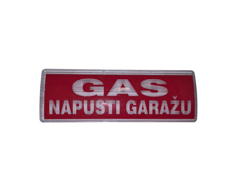 COFEM svetleći panel GAS NAPUSTI GARAŽU, jednostrani