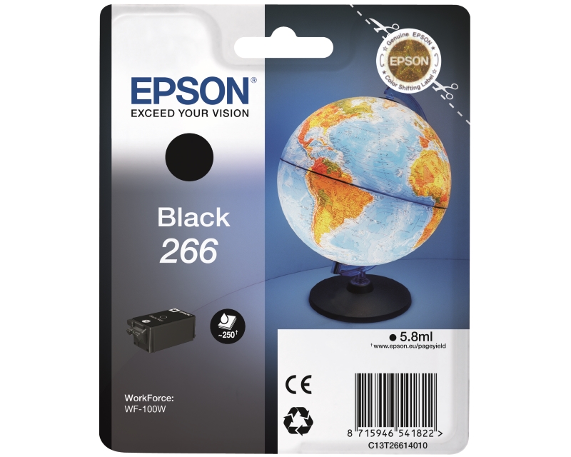 Epson 266 crni kertridž 5,8 ml za WF-100W i WF-110W