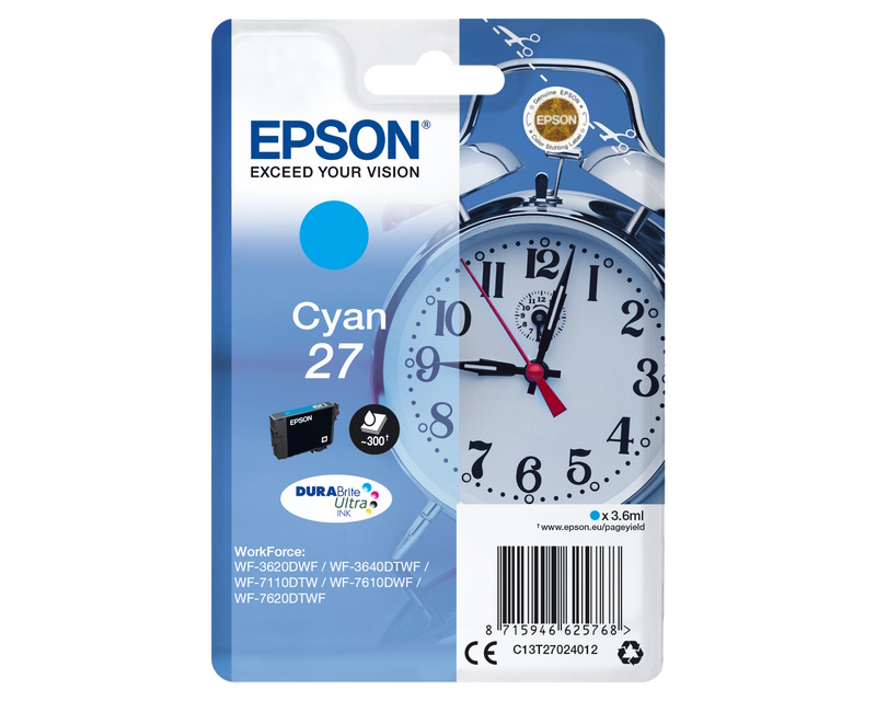 Epson T2702 27 cijan kertridž 3,6 ml