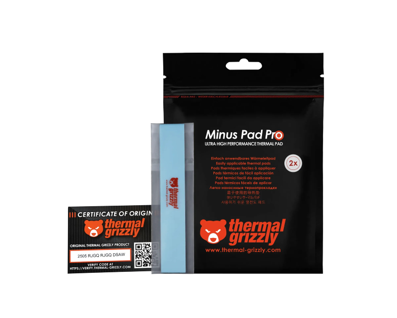 Thermal Grizzly Minus Pad Pro termalne podloge 120 × 20 × 0,5 mm, 2 komada
