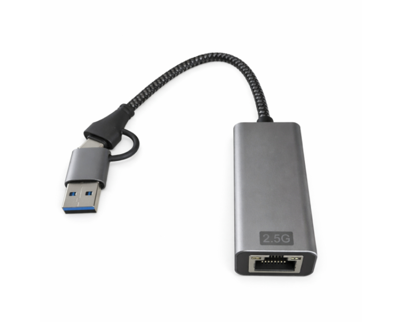 Fast Asia USB-C/USB-A na Ethernet 2,5 Gbps mrežni adapter