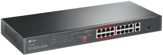 TP-Link TL-SL1218P PoE+ svič, 16 portova, 150 W