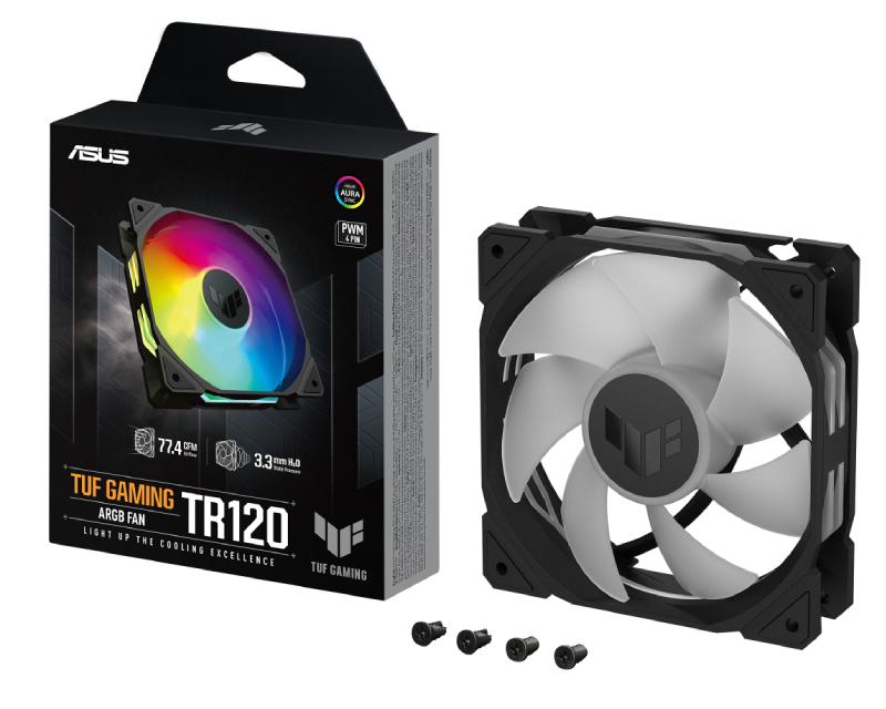 ASUS TUF Gaming TR120 ARGB Black Edition 120 mm ventilator