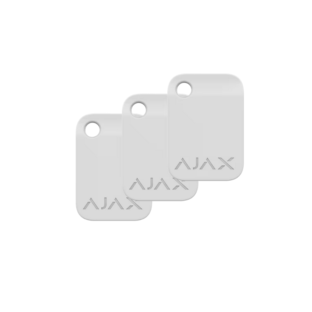 Ajax Tag RFID beli privesci za KeyPad Plus, 3 komada