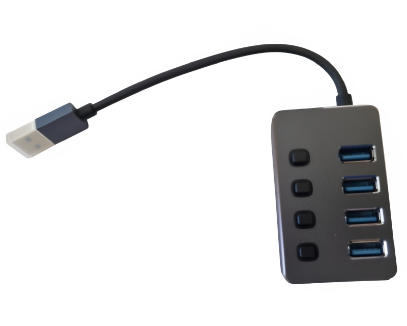 E-Green OST07460 USB 3.0 hub sa 4 porta i prekidačima