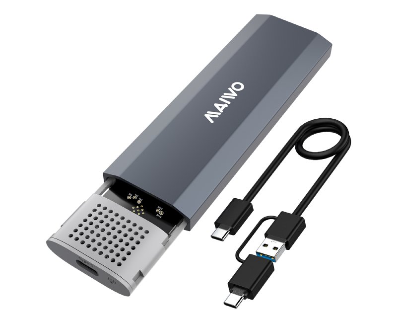 MAIWO K1689P kućište za M.2 NVMe SSD, USB-C, bez alata