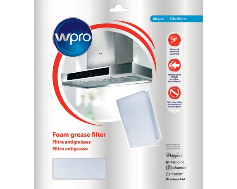WPro UGF018 univerzalni penasti filter za aspirator 470 × 970 mm