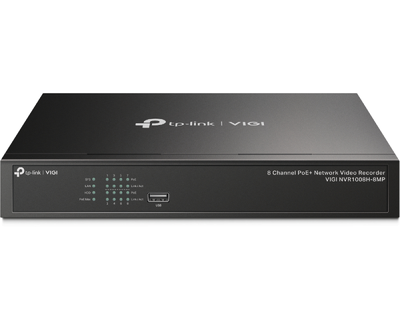 TP-Link VIGI NVR1008H-8MP 8-kanalni PoE+ mrežni snimač