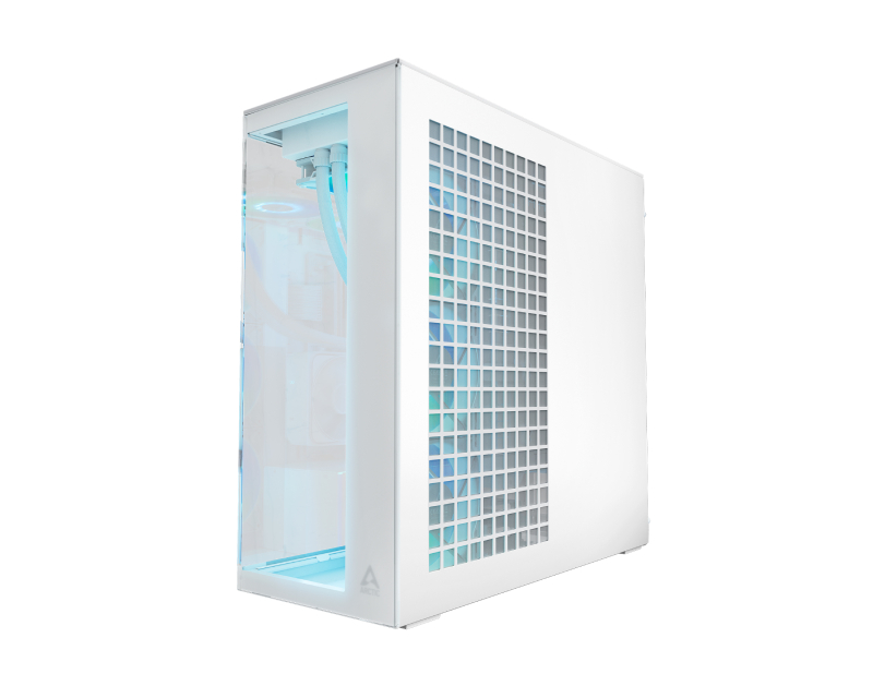 ARCTIC Xtender belo E-ATX kućište sa 5 A-RGB ventilatora