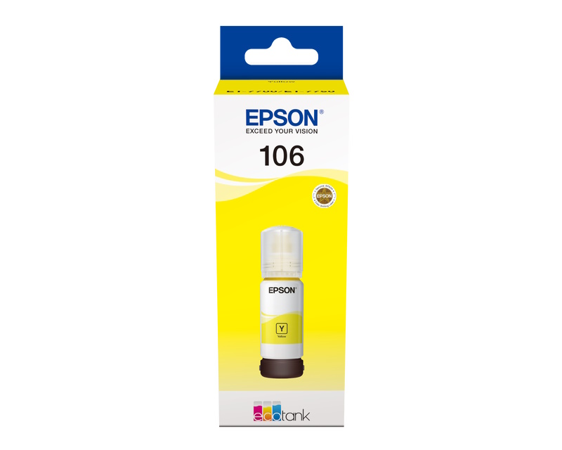 Epson 106 originalno žuto EcoTank mastilo, 70 ml