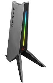 Rampage RM-H20 RGB postolje za slušalice sa 2 USB porta, sivo