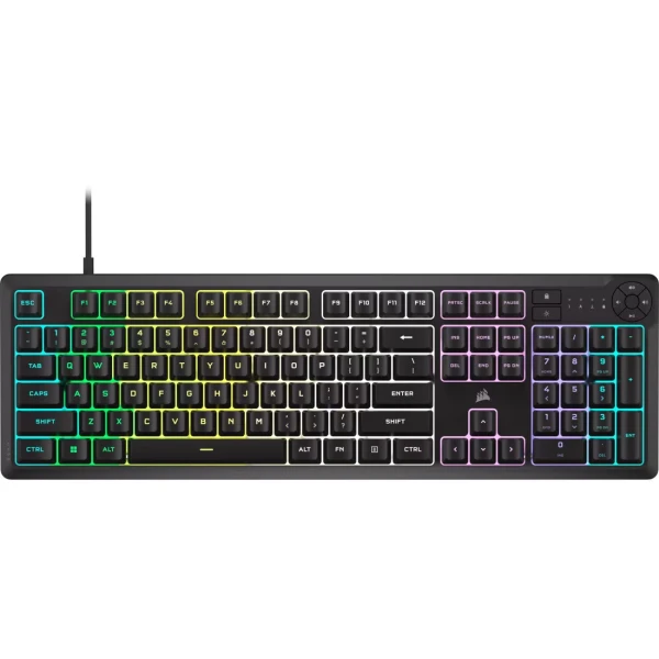 Corsair K55 CORE RGB žična gejming tastatura pune veličine, crna