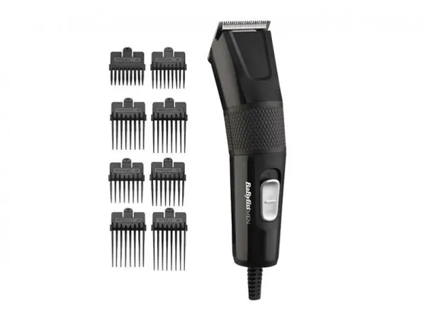 BaByliss E756E žičana mašinica za šišanje kose i brade, 8 češljeva