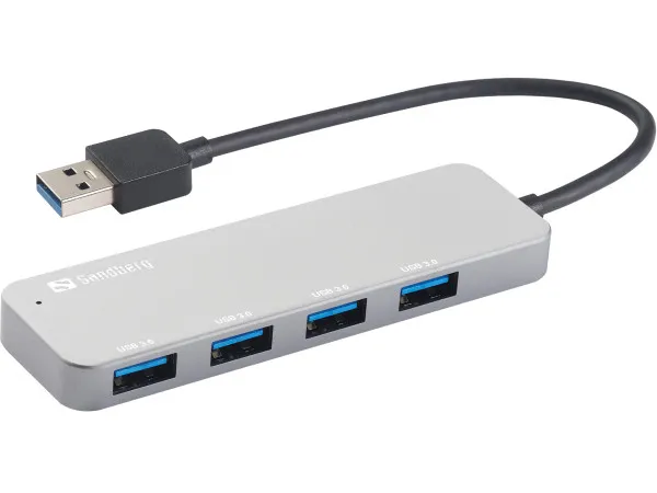 Sandberg USB 3.0 Hub 4 ports Saver 333-88, 4 porta