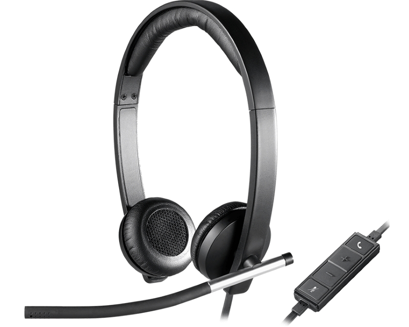 Logitech H650e Stereo USB slušalice sa mikrofonom, 981-000519