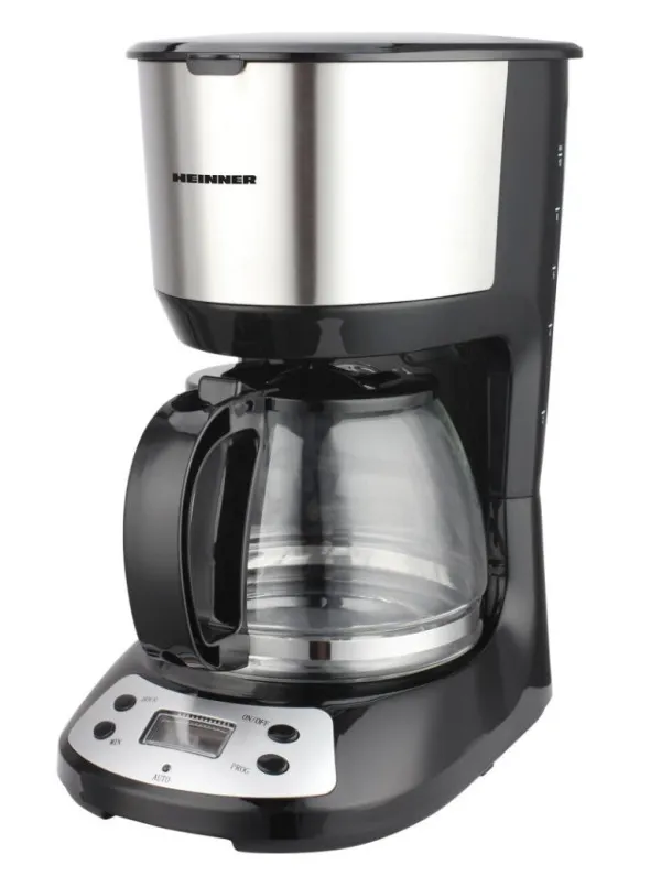 Heinner Silver Chatt HCM-D750GCSS digitalni aparat za filter kafu, 1,25 L, 750 W